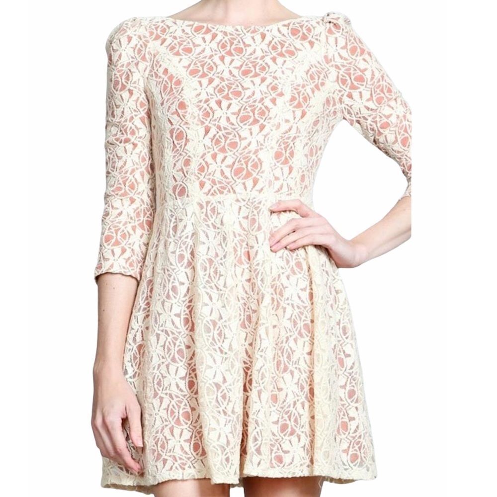 Ark & Co Fit & Flare Lace Crochet Dress - Picture 11 of 11